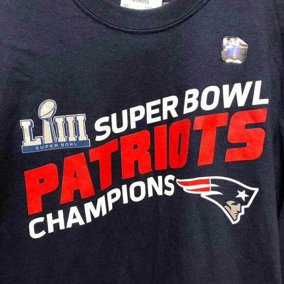 New England Patriots Football Super Bowl LIII 53 Shirt NFL Mens Size Small NEW - Picture 2 of 6